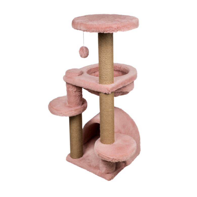 Catshion Amber Árvore Arranhador com Gruta Rosa para gatos,  Imagem número 4 Catshion Amber Árvore Arranhador com Gruta Rosa para gatos, , large Imagem número 4