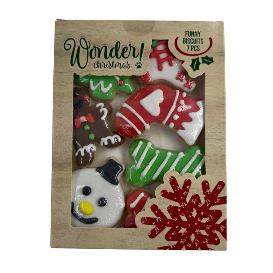 7 uds. Wonder Christmas Biscoitos Funny para c&atilde;es, , large Imagem n&uacute;mero 1