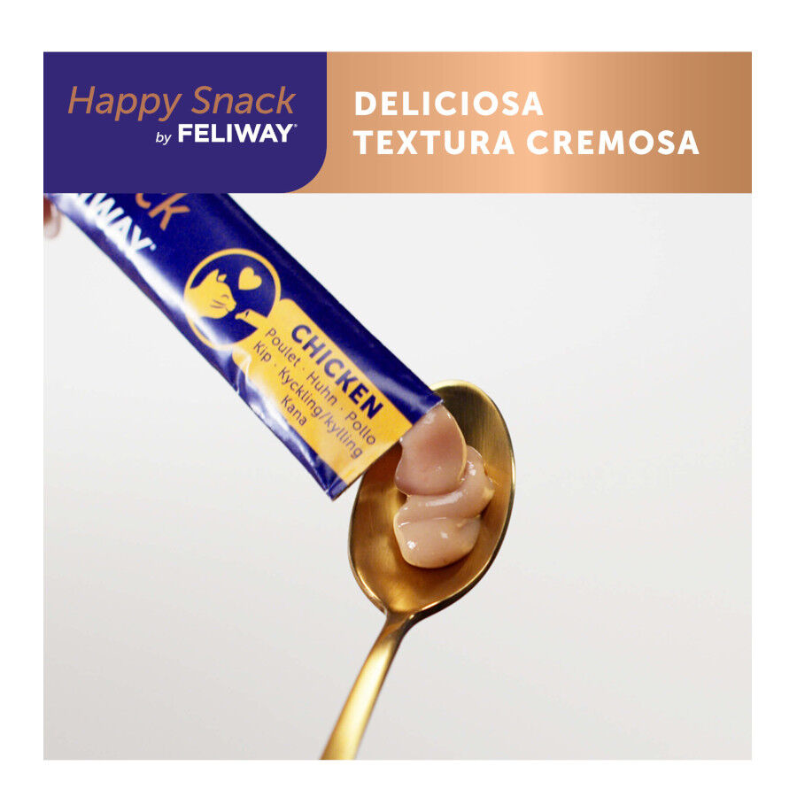 6 saquetas x 10 g Feliway Saquetas Happy Snack Calmante de Frango para gatos, , large Imagem n&uacute;mero 3