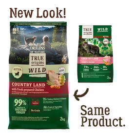 True Origins Wild Kitten Frango e Peru Ra&ccedil;&atilde;o para gatos