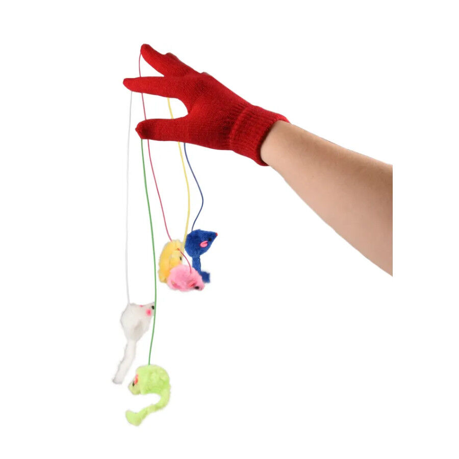 Flamingo guante de juego juguete para gatos Imagem n&uacute;mero 1