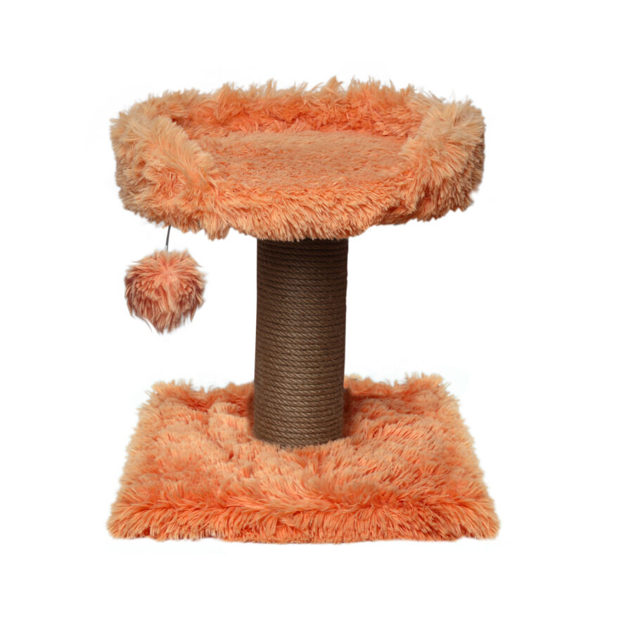 Catshion Flora Arranhador com Cama Cor de P&ecirc;ssego para gatos, , large Imagem n&uacute;mero 1