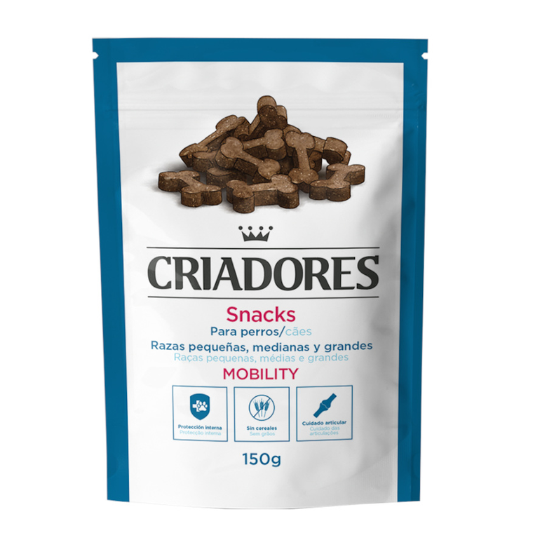 150 g Criadores Adult Mobility Biscoitos de salmão para cães,  Imagem número 1 150 g Criadores Adult Mobility Biscoitos de salmão para cães, , large Imagem número 1
