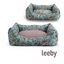 Leeby Alcofa com Capa Amovível Turquesa com Flores para cães, , large Indicador imagem número 3