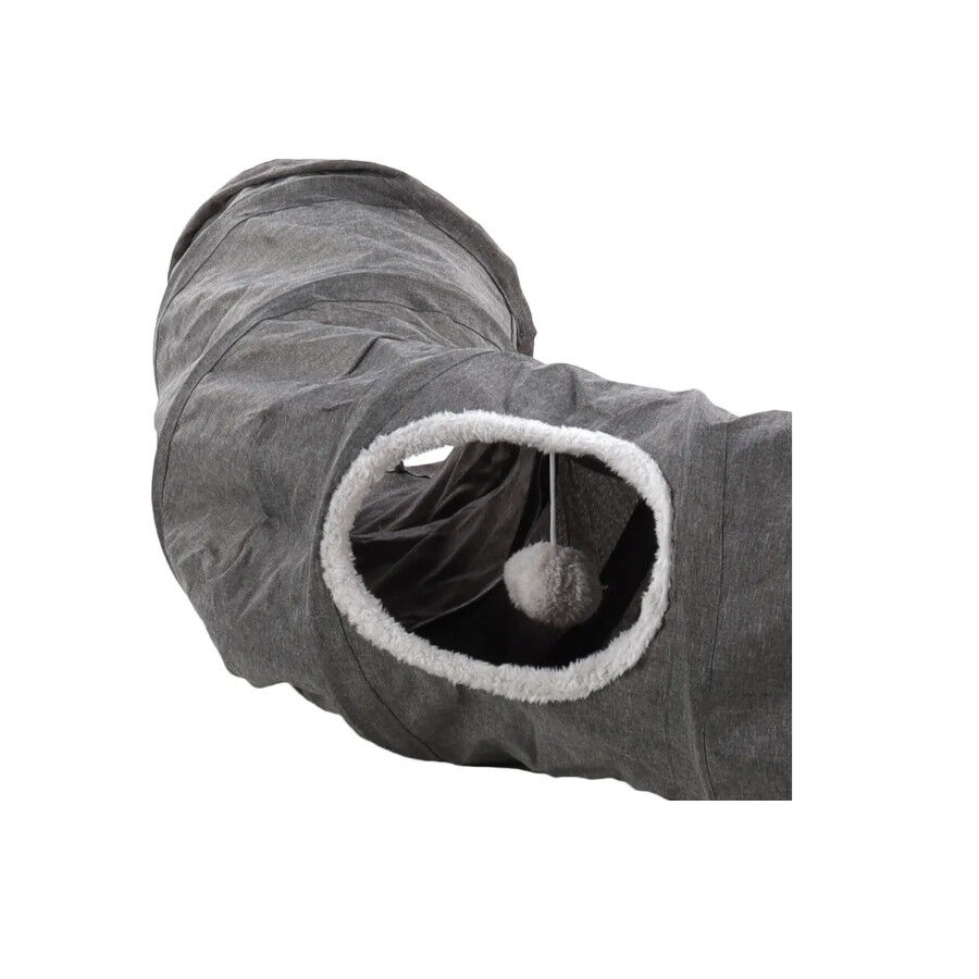 Flamingo Gotar T&uacute;nel com Almofada Cinzenta para gatos, , large Imagem n&uacute;mero 3