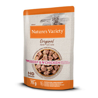 Nature's Variety Original Adult carne de vaca e frango saquetas para gatos