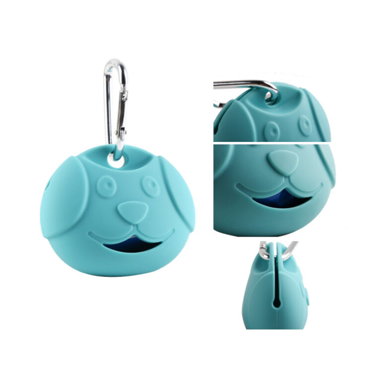 Gotoo Porta sacos de silicone azul para cães,  Imagem número 3 Gotoo Porta sacos de silicone azul para cães, , large Imagem número 3