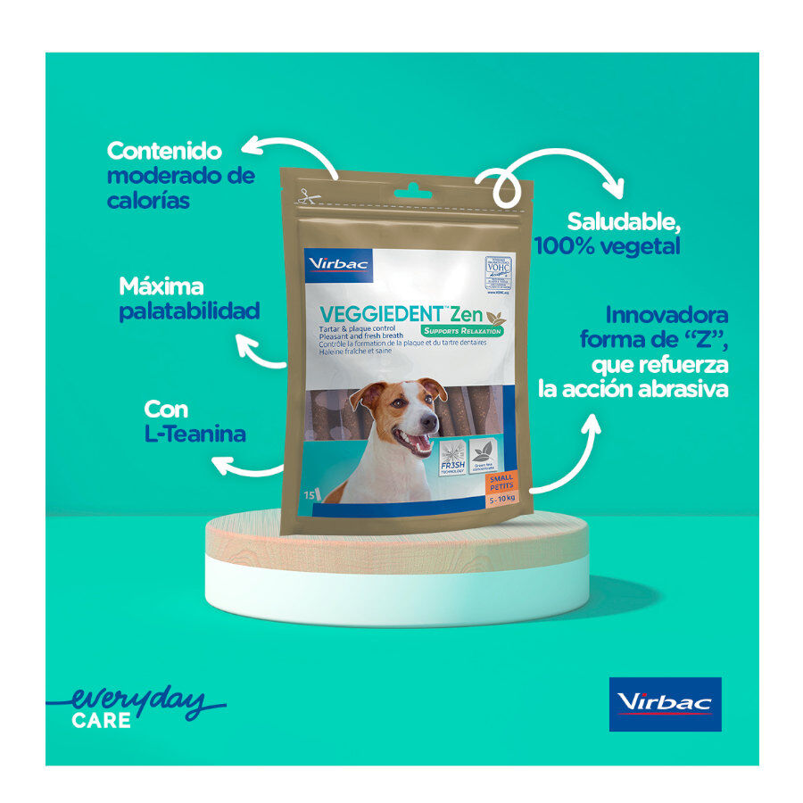 15 sticks Virbac L&aacute;minas Veggiedent Zen S para c&atilde;es, , large Imagem n&uacute;mero 3