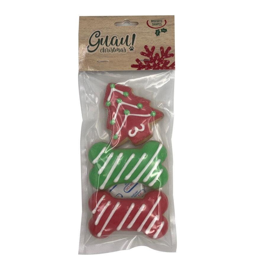 3 uds. Guau Christmas Shapes biscoitos para c&atilde;es, , large Imagem n&uacute;mero 2