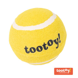 Tootoy! Chase Squeaker Ball Amarela bola de ténis para cães