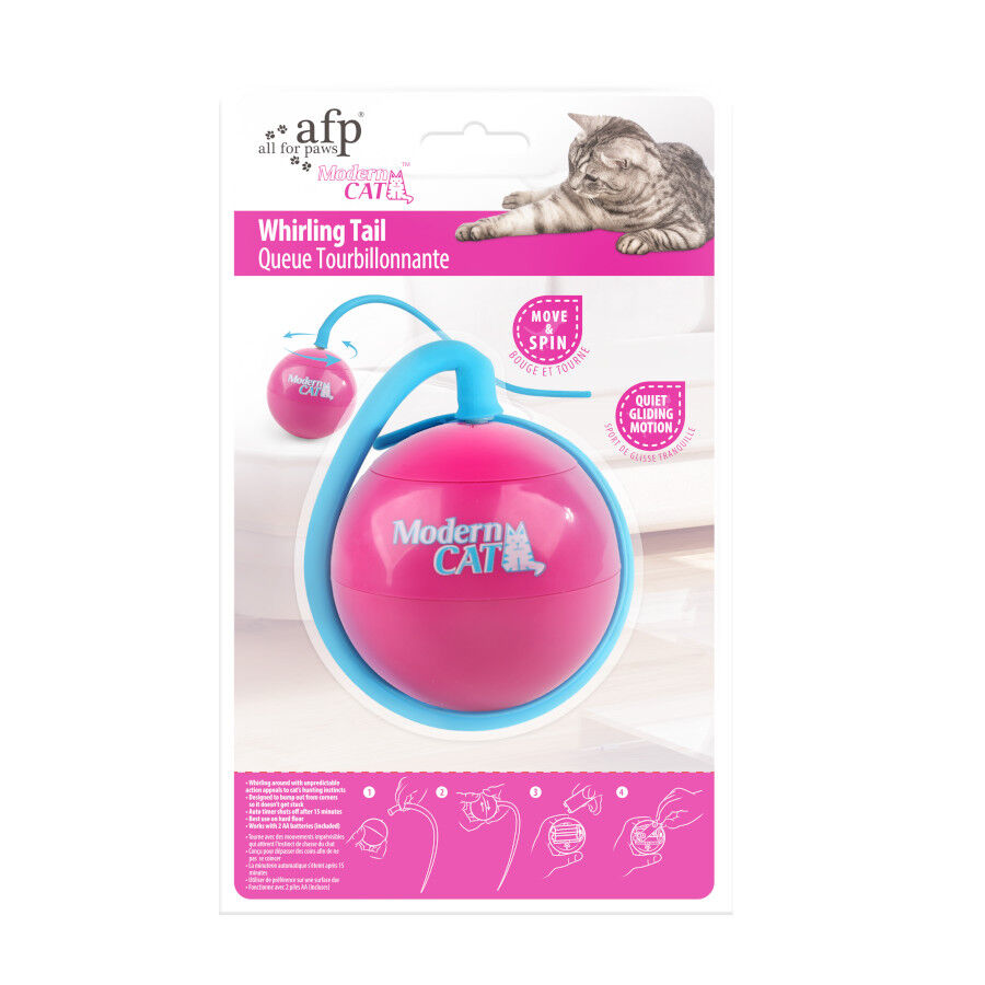 All For Paws Cauda girat&oacute;ria rosa Brinquedo para gatos, , large Imagem n&uacute;mero 4