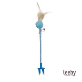 Leeby Babette brinquedo com arranhador e penas para gatos