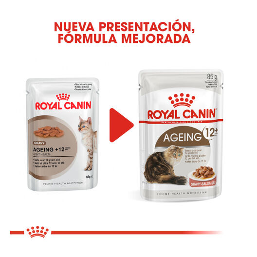 Royal Canin Ageing 12+ alimento húmido com molho em saquetas para gatos, , large image number null