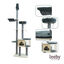 Leeby Cloud Collection torre arranhadora de teto com cama e brinquedo para gatos, , large Indicador imagem número 5