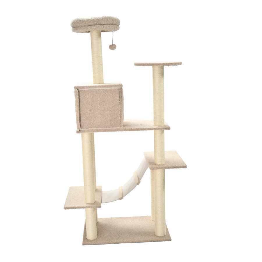 Leeby Boucle Collection &aacute;rvore arranhadora com parque para gatos, , large Imagem n&uacute;mero 8