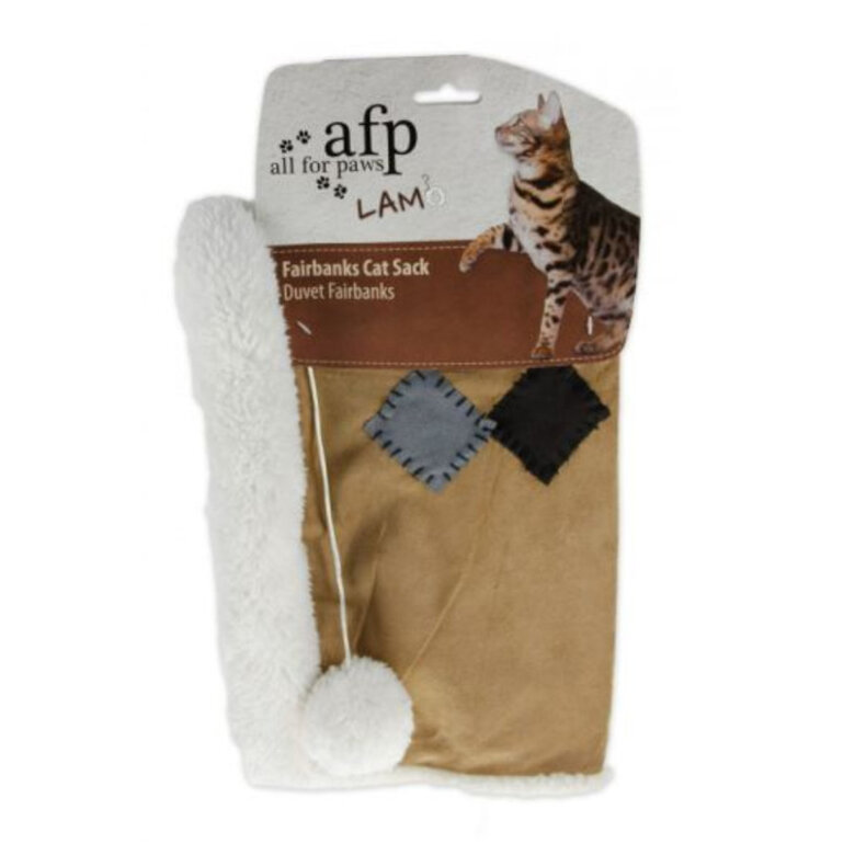 All For Paws Lamb Saco Cama Cinza e Bege para gatos,  Imagem número 1 All For Paws Lamb Saco Cama Cinza e Bege para gatos, , large Imagem número 1