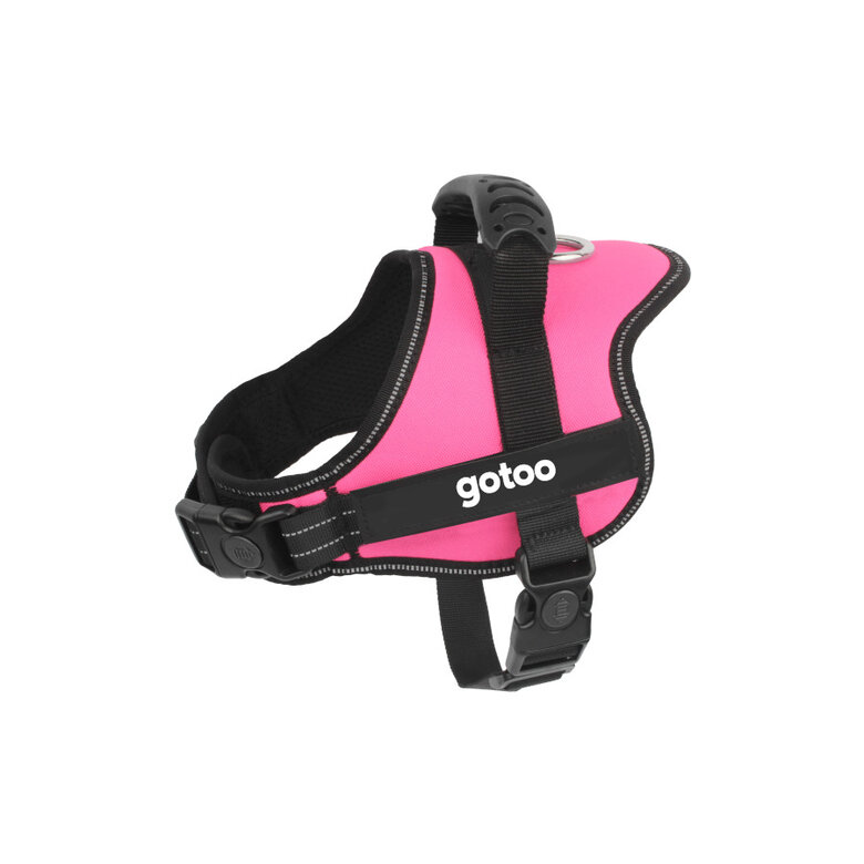 Gotoo Peitoral anti-puxão rosa para cães,  Imagem número 1 Gotoo Peitoral anti-puxão rosa para cães, , large Imagem número 1