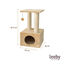 Leeby Colette Scratch arranhador com cama nido e brinquedo bege para gatos, , large Indicador imagem número 4