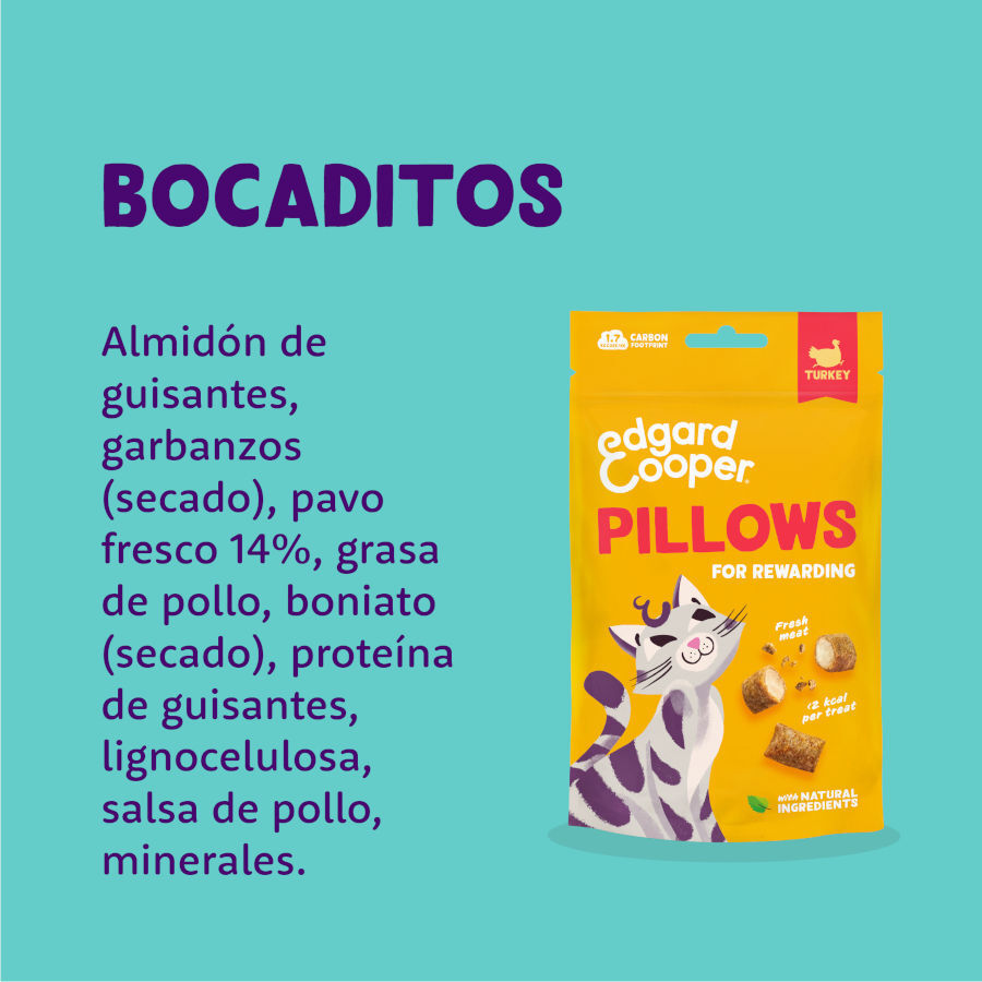60 g Edgard & Cooper Pillows Snack de peru para gatos , , large Imagem n&uacute;mero 5