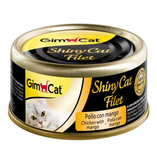 70 g Gimcat Shiny Filet frango com manga lata para gatos, , large Imagem n&uacute;mero 1