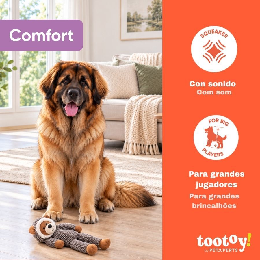 Tootoy! Comfort Jumbo Racoon Peluche para c&atilde;o, , large Imagem n&uacute;mero 4
