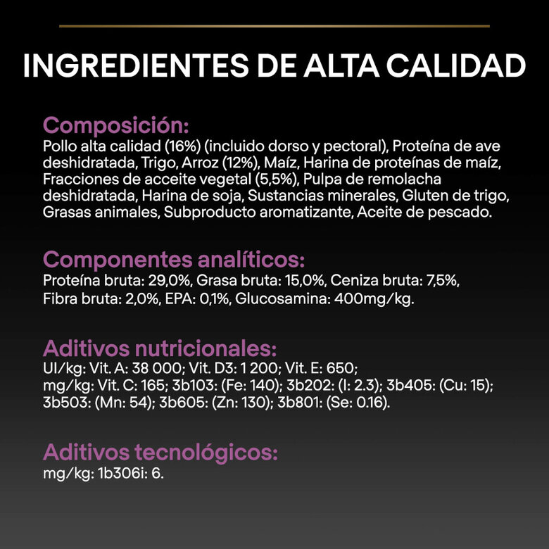 14 kg Pro Plan Adult Medium Y Large Frango ração para cães seniores,  Imagem número 4 14 kg Pro Plan Adult Medium Y Large Frango ração para cães seniores, , large Imagem número 4