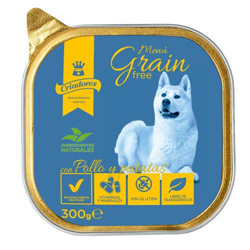 300 g Criadores Men&uacute; Grain Free Frango e Batatas para c&atilde;es, , large Imagem n&uacute;mero 1