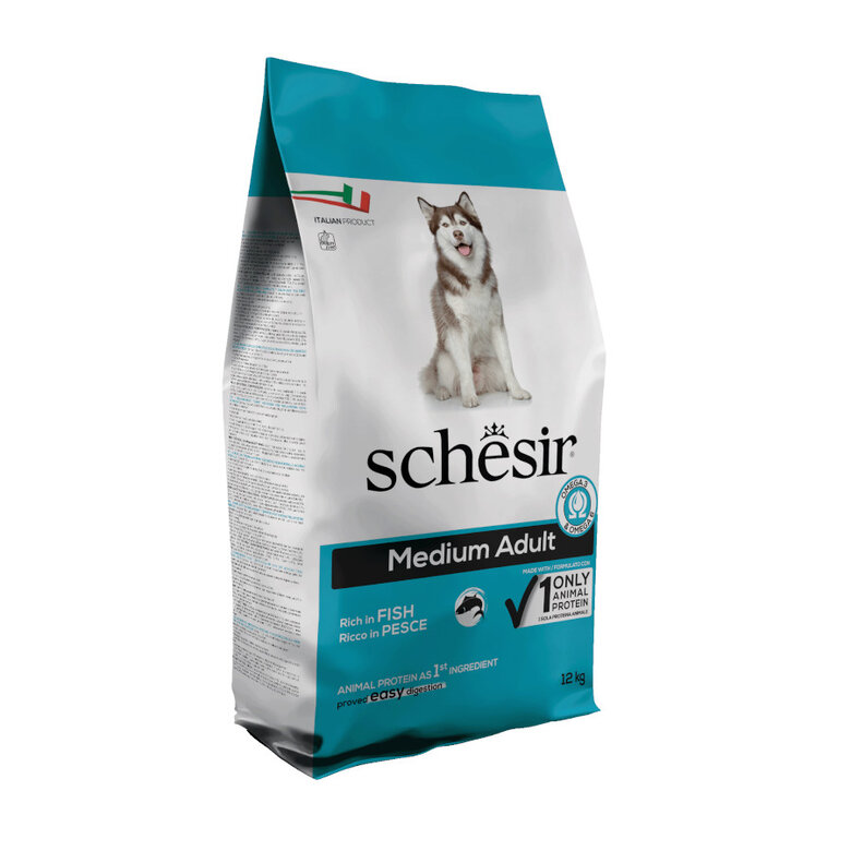 Schesir Adult Medium Nature Peixe ração para cães,  Imagem número 1 Schesir Adult Medium Nature Peixe ração para cães, , large Imagem número 1