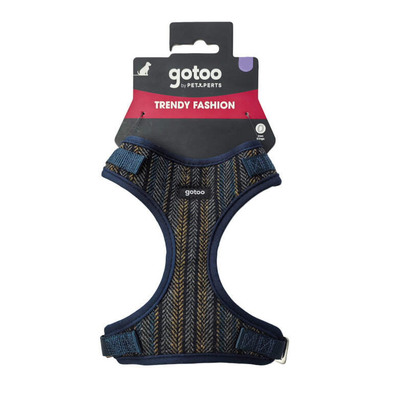 Gotoo Arnês tipo camisola Tweed azul para cães,  Imagem número 5 Gotoo Arnês tipo camisola Tweed azul para cães, , large Imagem número 5