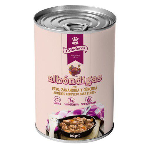 400 g Criadores Alm&ocirc;ndegas Peru com Cenoura e C&uacute;rcuma lata para c&atilde;es, , large Imagem n&uacute;mero 1
