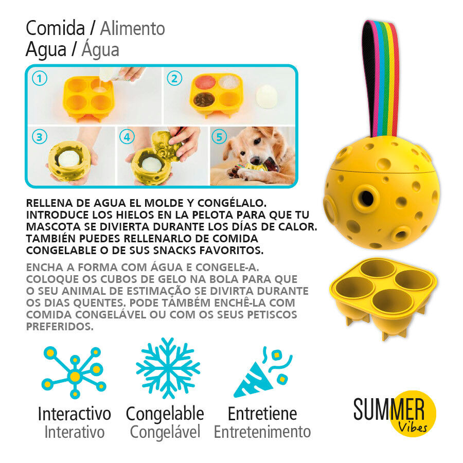 Summer Vibes Bola de guloseimas geladas para c&atilde;es, , large Imagem n&uacute;mero 3