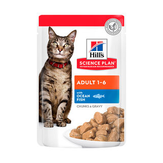 Hill's Science Plan Adult Peixe saqueta para gatos