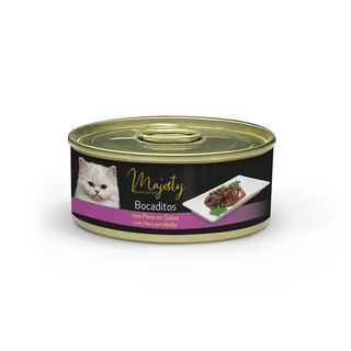 Majesty Adult Bocadinhos Peru em Molho lata para gatos
