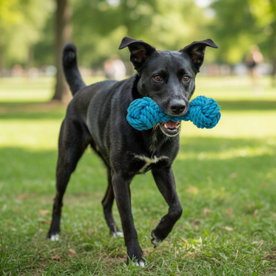 Tootoy! Pull Mordedor corda com par de bolas para c&atilde;es, , large Imagem n&uacute;mero 1