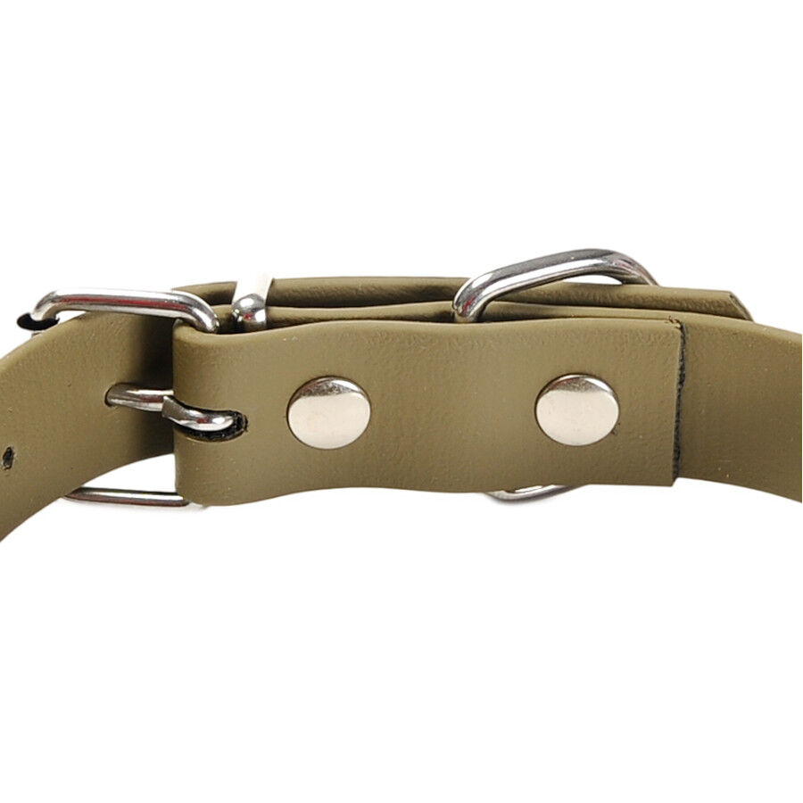 Gotoo Coleira vegan verde oliva para c&atilde;es, , large Imagem n&uacute;mero 5