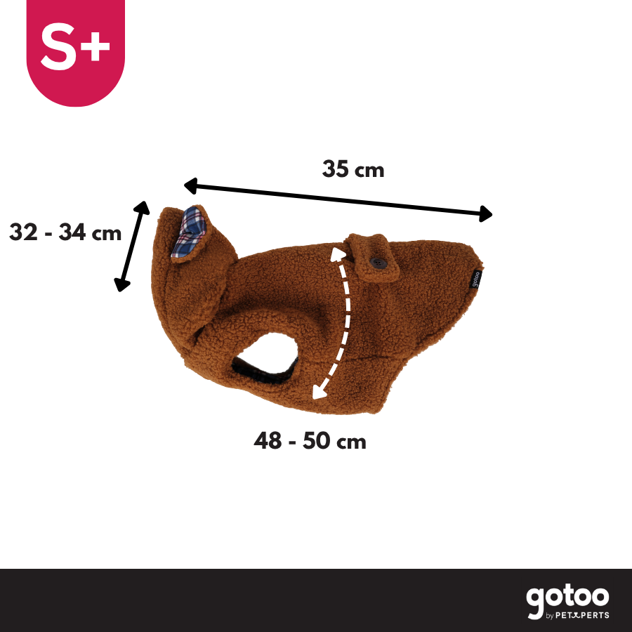 Gotoo Casaco Teddy Castanho para c&atilde;es, , large Imagem n&uacute;mero 4