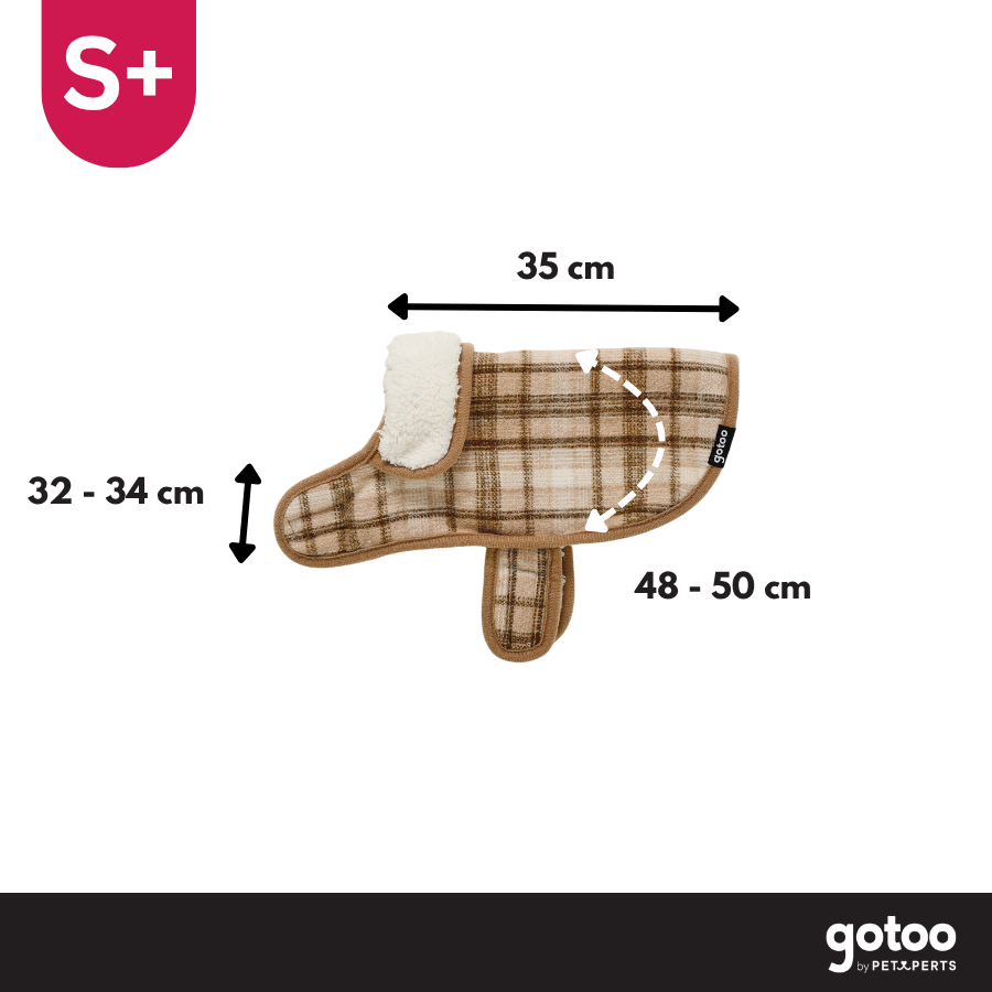 Gotoo Casaco com Padr&atilde;o Tartan aos Quadrados para c&atilde;es, , large Imagem n&uacute;mero 4