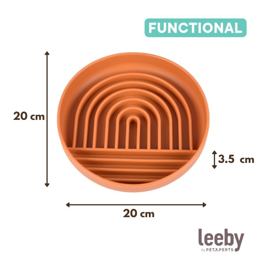 Leeby Comedouro Antivoracidade Laranja para c&atilde;es, , large Imagem n&uacute;mero 5