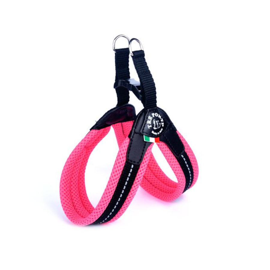 Camon Peitoral Acolchado Fluorescente Rosa para C&atilde;es, , large Imagem n&uacute;mero 1