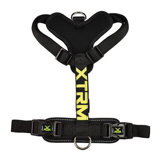 X-TRM Cronos Neon Flash Peitoral Preto para cães