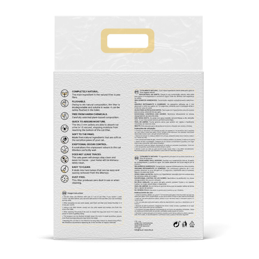 6 L Happy Meow Natural Tofu Aglomerante Original para gatos, , large Imagem n&uacute;mero 6