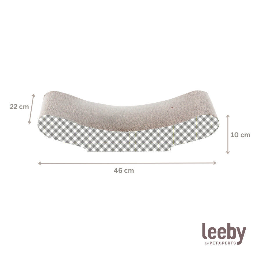 Leeby Remy Rocker arranhador horizontal de cart&atilde;o com padr&atilde;o quadrados para gatos, , large Imagem n&uacute;mero 4