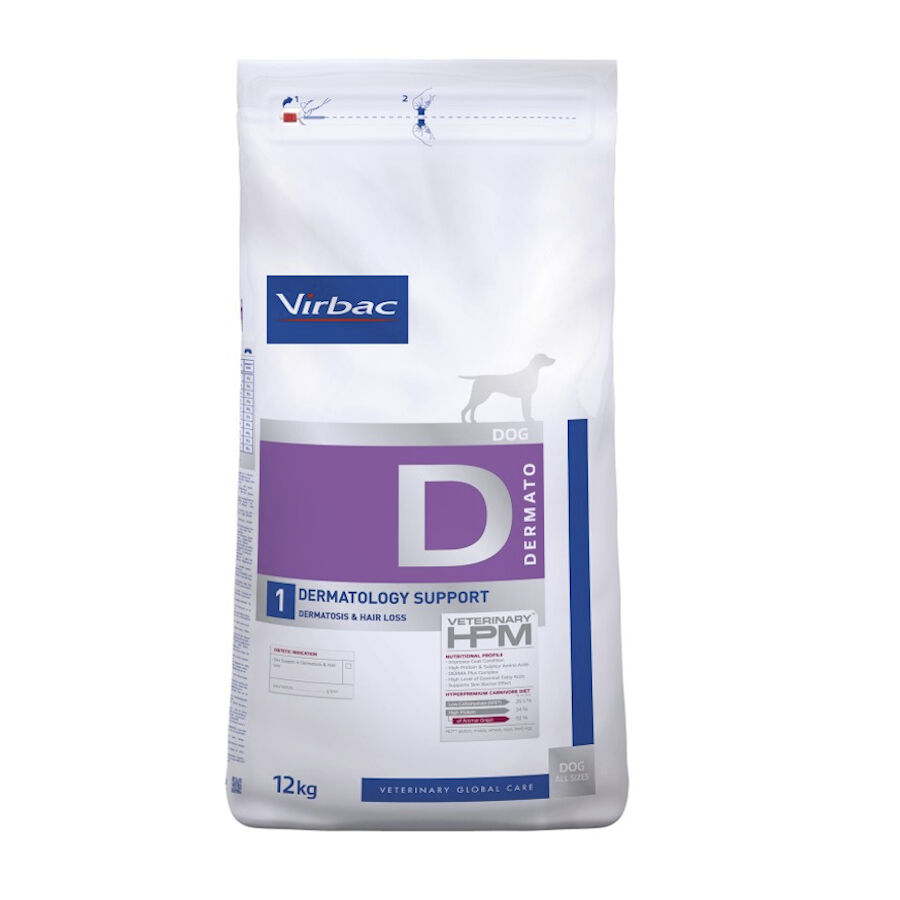 12 kg Virbac Dermatology Support HPM ra&ccedil;&atilde;o para c&atilde;es, , large Imagem n&uacute;mero 1