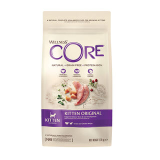 Wellness Core Kitten Peru e Frango ração para gatos