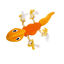 Tootoy! Stretch Salamander Cuddler peluche dispensador de snacks para cães, , large Indicador imagem número 2