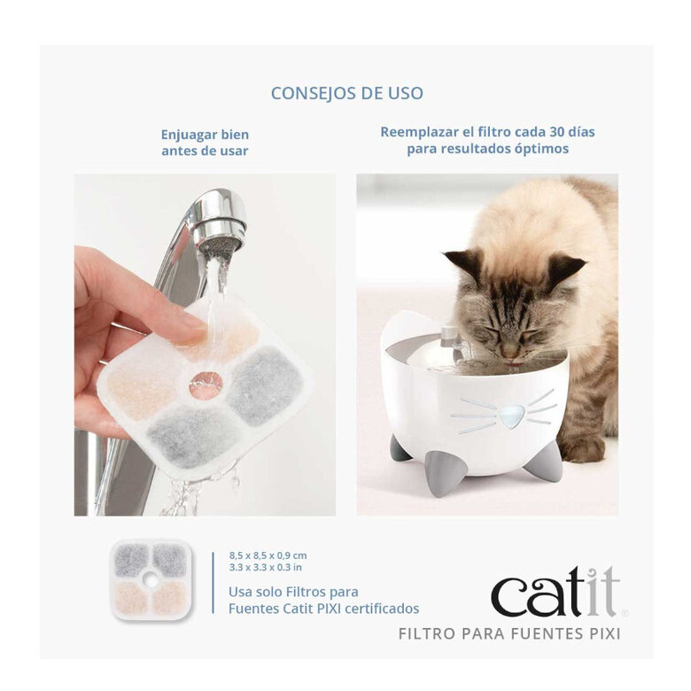 Catit PIXI Filtro para fonte bebedouro para gatos,  Imagem número 4 Catit PIXI Filtro para fonte bebedouro para gatos, , large Imagem número 4