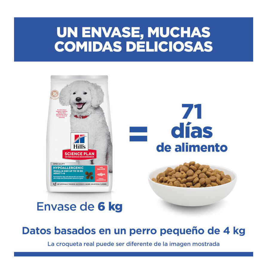 Hill's Science Plan Hipoalerg&eacute;nico Small e Mini Salm&atilde;o ra&ccedil;&atilde;o para c&atilde;es , , large Imagem n&uacute;mero 5