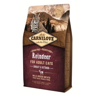 Carnilove Reindeer Energy ração para gatos ativo