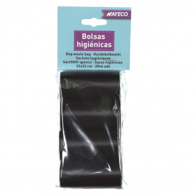 Nayeco Sacos higiénicos Pretos para cães,  Imagem número 1 Nayeco Sacos higiénicos Pretos para cães, , large Imagem número 1
