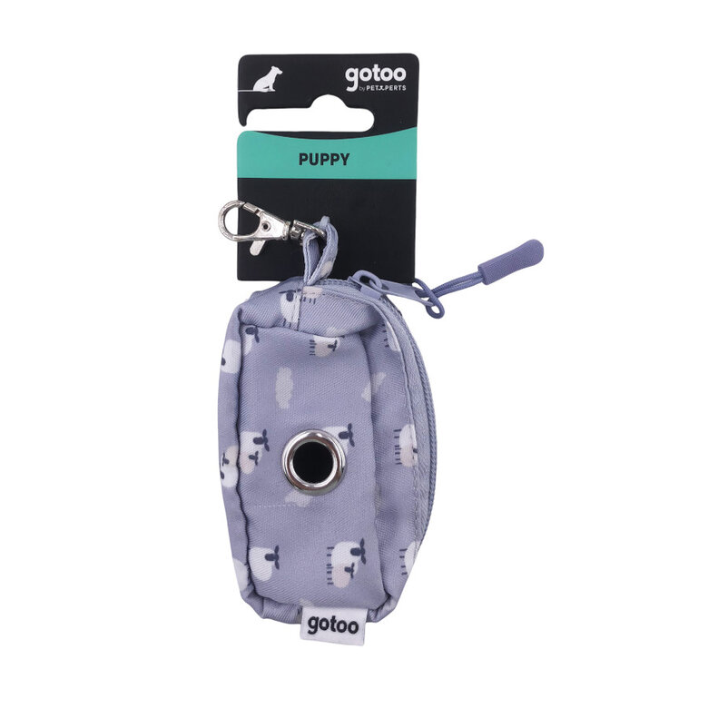 Gotoo Porta porta-sacos estampado cinza para cães,  Imagem número 4 Gotoo Porta porta-sacos estampado cinza para cães, , large Imagem número 4